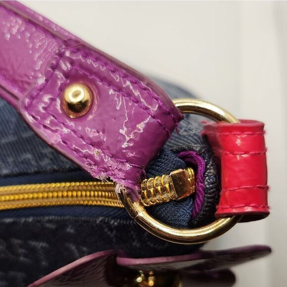 Victoria Secret With Love Vintage Denim Hobo Bag Womens‎ Purse Shoulder Bag - Picture 8 of 13